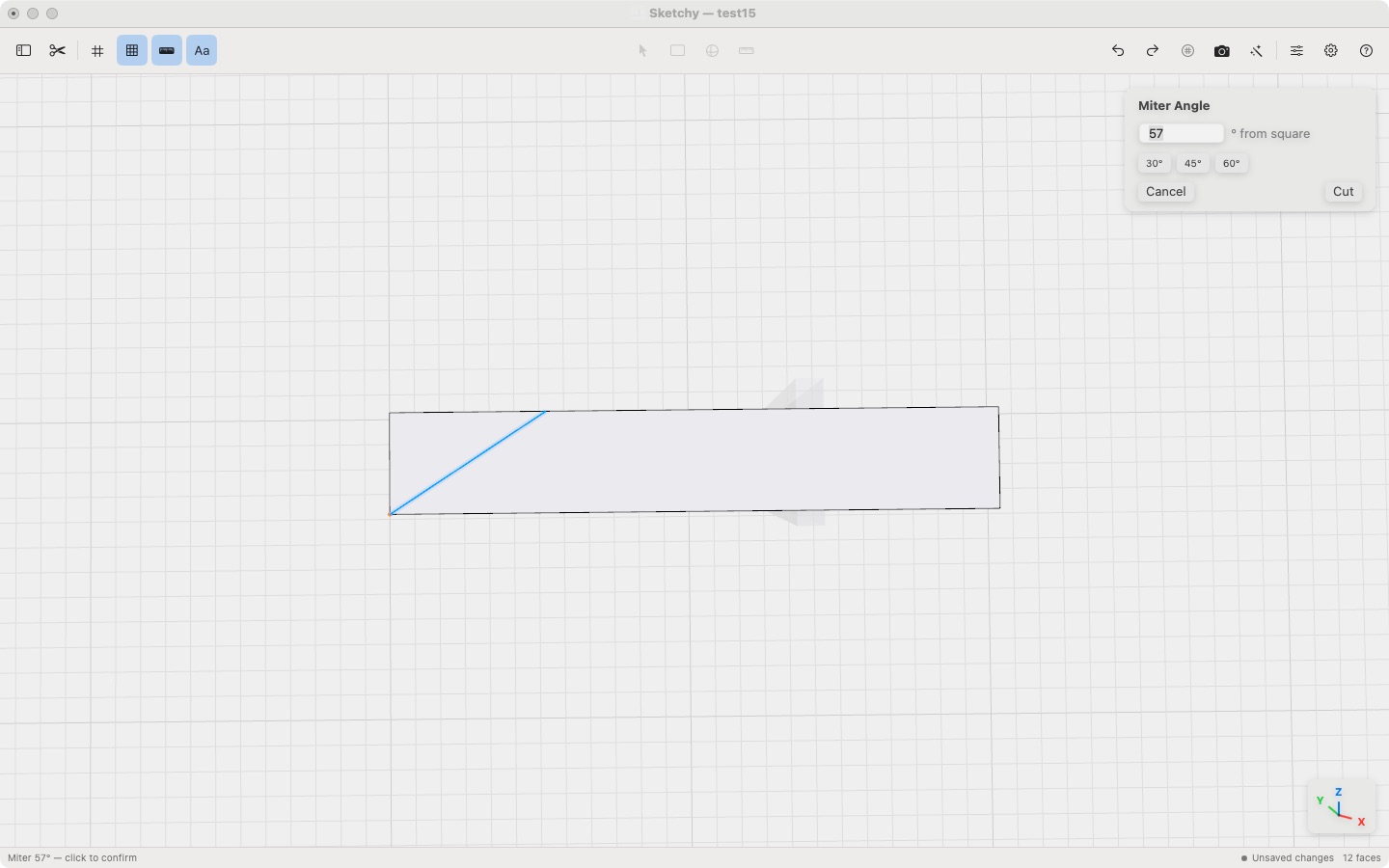 Cutting a miter at an exact angle